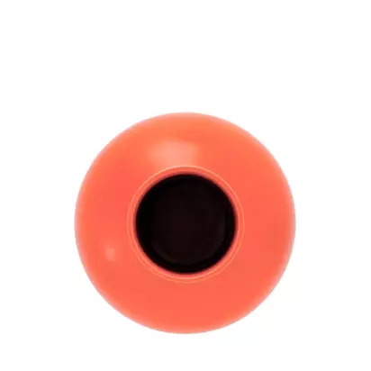 raawii Strøm Large 	Earthenware Vase, H24cm, Vibrant Orange Vibrant Orange | 24 x 18 cm