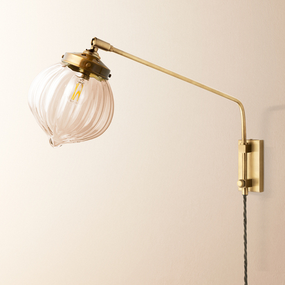 Carter Wall Fitting in Antique Brass