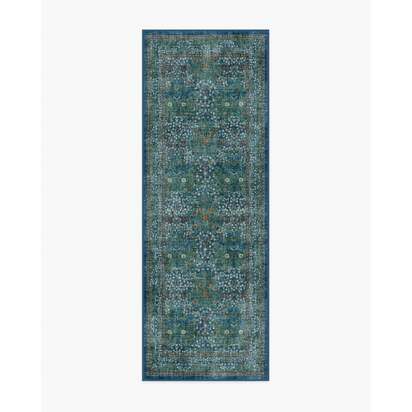 Blackthorn Navy Rug by Morris & Co. - 75 x 215 cm - All-In-One Rug
