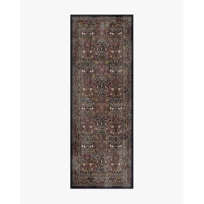 Blackthorn Charcoal & Amber Rug by Morris & Co. - 75 x 215 cm - All-In-One Rug