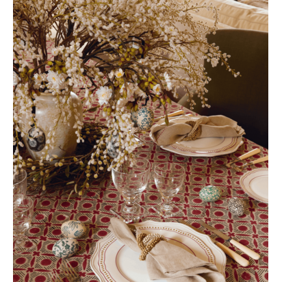 OKA | Faux Pussy Willow Branch - Off-White | Faux Flower Stem