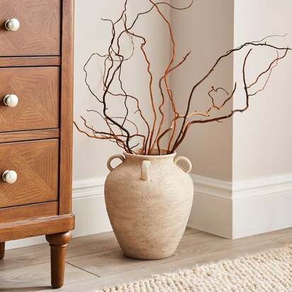 Textured Ceramic Urn Vase