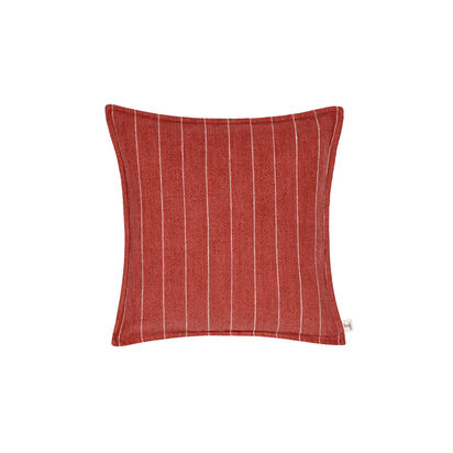 Loaf | Stripey Stitch | 43 x 43 cm Linen Cushion | Red