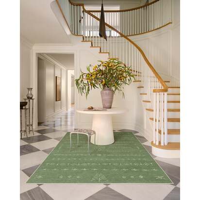 Astrid Fern Green Rug - 245 x 305 cm - All-In-One Rug