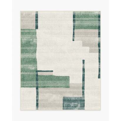 Haylan Ivory & Green Rug - 245 x 305 cm - All-In-One Rug