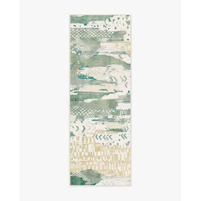 Gaia Green Rug - 75 x 215 cm - All-In-One Rug
