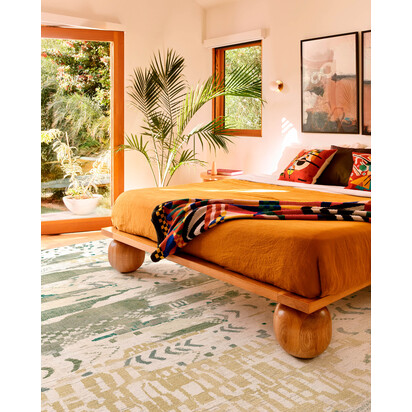 Gaia Green Rug - 185 x 275 cm - All-In-One Rug