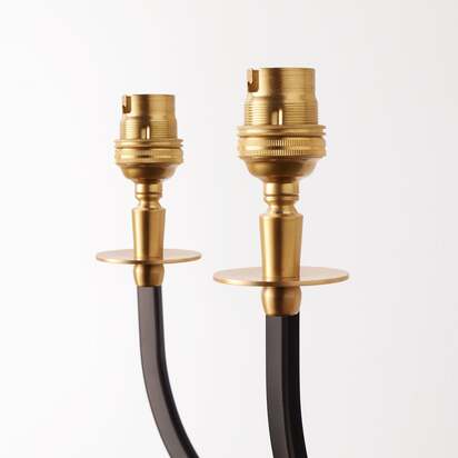 Triple Besidem wall fitting in antique brass