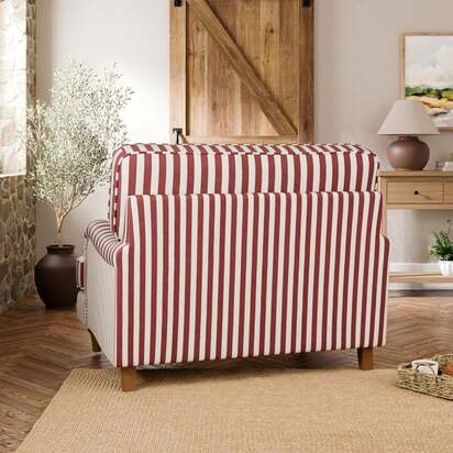 Beatrice II Woven Stripe Mix Snuggle Chair
