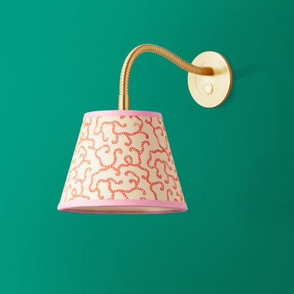 Phoebe flexible wall arm in antique brass