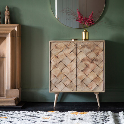 Tuscany 2 Door Sideboard Burnt Wax 750x450x890mm