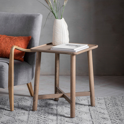 Woodford Side Table Grey 450x450x550mm