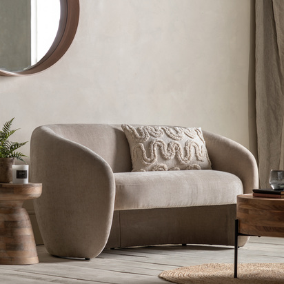 Curvo 2 Seater Sofa Cream 1500x800x780mm