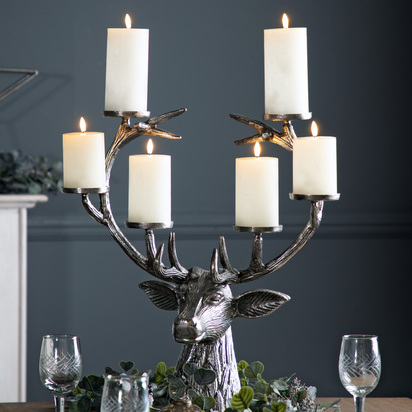 Studio Stag Candelabra Aluminium 530x260x560mm