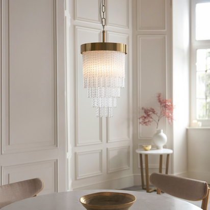 Cobham 1 Pendant Light Brushed Aged Brass