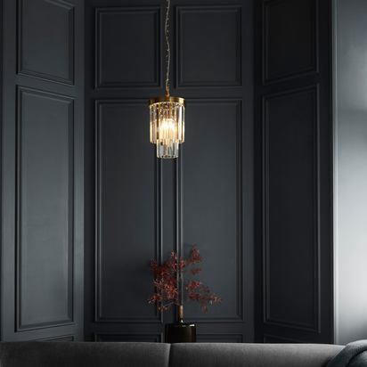 Holt 1 Pendant Light Brushed Aged Brass
