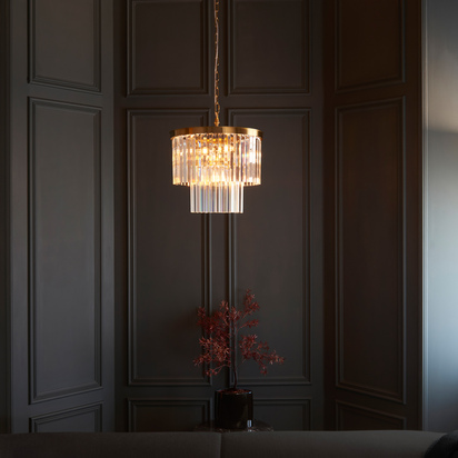 Holt 4 Pendant Light Brushed Aged Brass