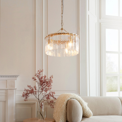 Muswell 3 Pendant Light Brushed Aged Brass