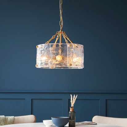 Newbury 4 Pendant Light Brushed Aged Brass