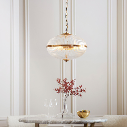 Toledo 3 Pendant Light Vintage Brass