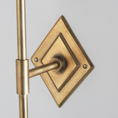 Bramfield Tall Wall Light Antique Brass