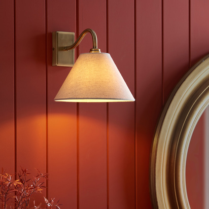 Knole Wall Light Antique Brass