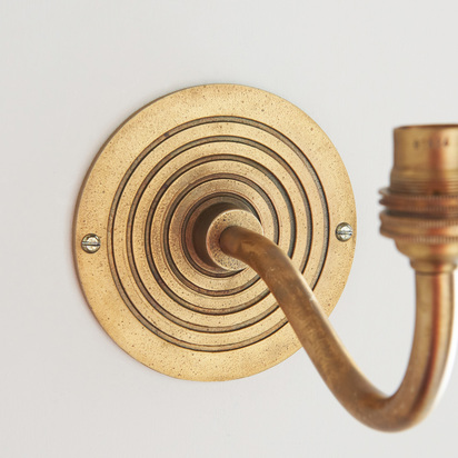 Alderview Curve Wall Light Antique Brass
