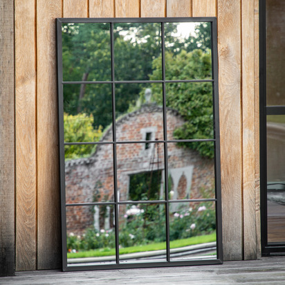 Alderview Outdoor Mirror Black 1200x800mm