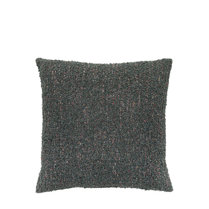 Boucle Knife Edge Cushion Charcoal 550x550mm