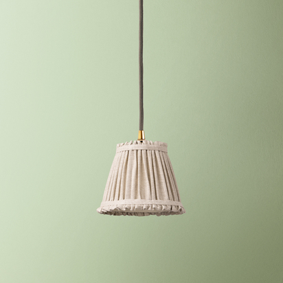 18cm pendant bloomer shade in natural linen