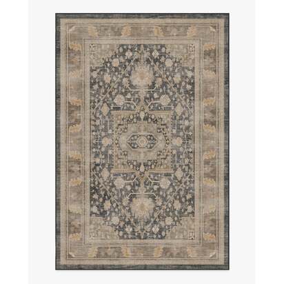 Zahra Ink & Vintage Citron Rug - 200 x 290 cm - All-In-One Rug
