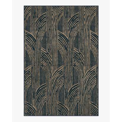 Beni Blue Flatwoven Rug by Martyn Lawrence Bullard - 200 x 290 cm - Rug + Pad System