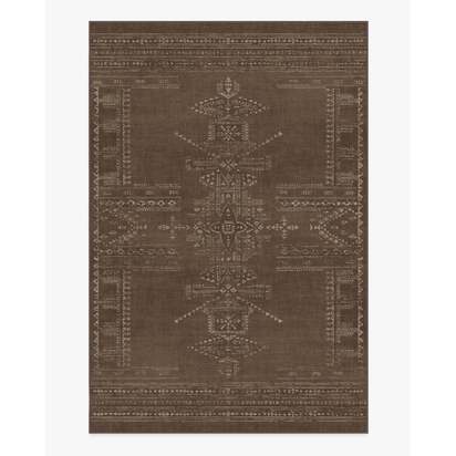 Amira Brown Flatwoven Rug by Martyn Lawrence Bullard - 200 x 290 cm - Rug + Pad System