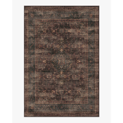 Rowan Bordeaux Flatwoven Rug - 200 x 290 cm - Rug + Cushioned Pad System