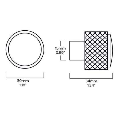 HUMBOLDT Knurled Button Hook - Black - Default Title