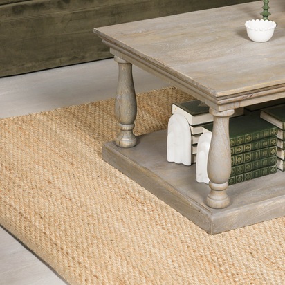 Chunky Woven Jute Rug 170x120cm