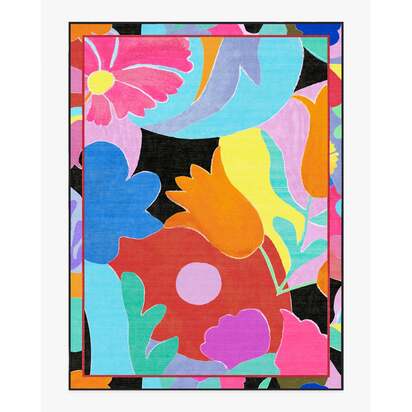 King's Road Multicolour Flatwoven Rug by RIXO - 275 x 365 cm - Rug + Pad System
