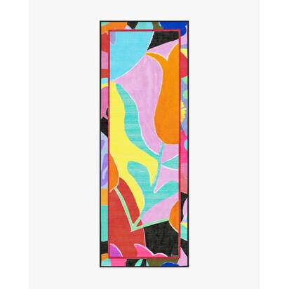 King's Road Multicolour Flatwoven Rug by RIXO - 75 x 215 cm - Rug + Cushioned Pad System
