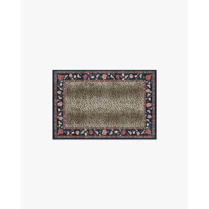 Kensington Sapphire & Brown Rug by RIXO - 60 x 90 cm - All-In-One Rug