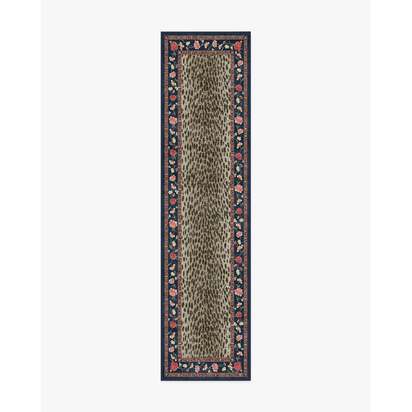 Kensington Sapphire & Brown Rug by RIXO - 75 x 305 cm - All-In-One Rug