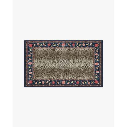 Kensington Sapphire & Brown Rug by RIXO - 90 x 150 cm - All-In-One Rug