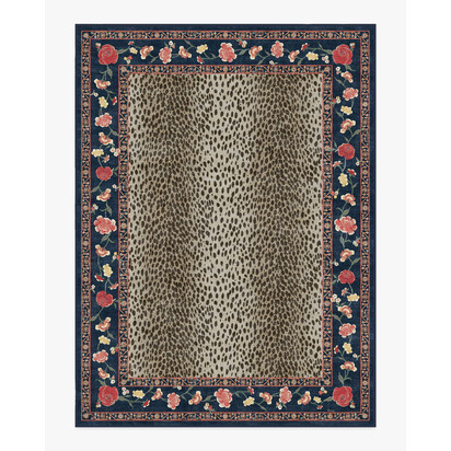 Kensington Sapphire & Brown Rug by RIXO - 275 x 365 cm - All-In-One Rug