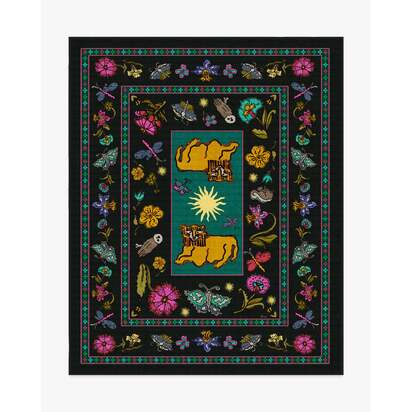 Lion’s Cub Charcoal Multicolour Flatwoven Rug by RIXO - 245 x 305 cm - Rug + Cushioned Pad System