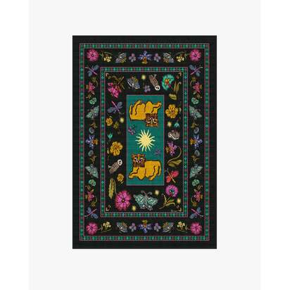 Lion’s Cub Charcoal Multicolour Rug by RIXO - 120 x 185 cm - All-In-One Rug