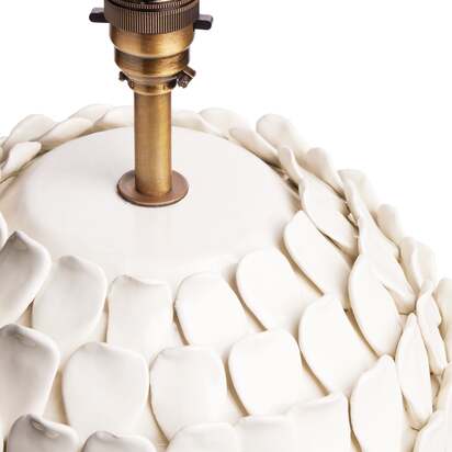Larger Stucco table lamp in stone