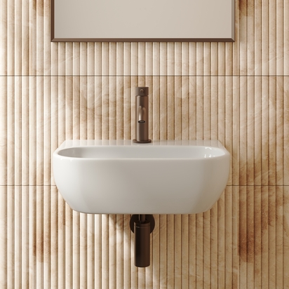 Poppy Wall Hung Cloakroom Basin - 425 x 290mm