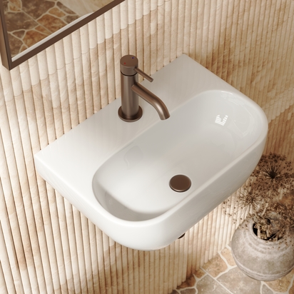 Poppy Wall Hung Cloakroom Basin - 425 x 290mm