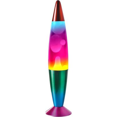  Global Gizmos 16” Rainbow Lava Lamp 40cm Tall | Retro Nostalgia
