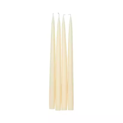 Neptune Nightingale Tapered Dinner Candles, Pack of 4, Calico Calico | H35.50 x W2 x D2cm