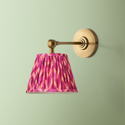 Elbow wall fitting IP44 in antique brass